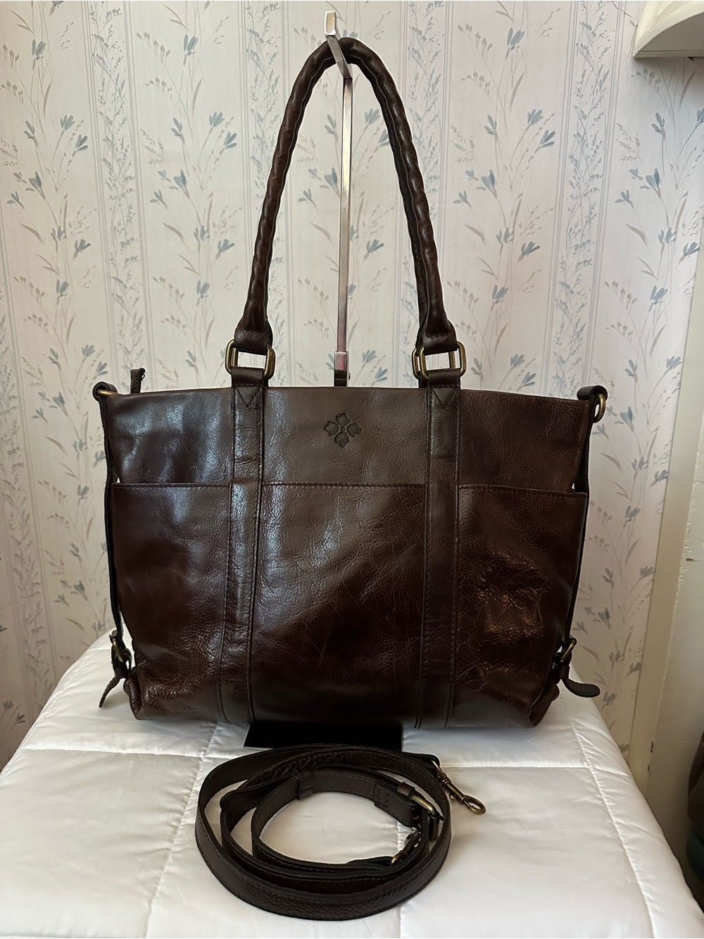 Patricia Nash Dark Brown Leather Tote
